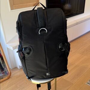 Kata Sleek Black Camera Backpack with Secure Fastenings